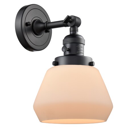 One Light Vintage Dimmable Led Sconce With A High-Low-Off Switch.